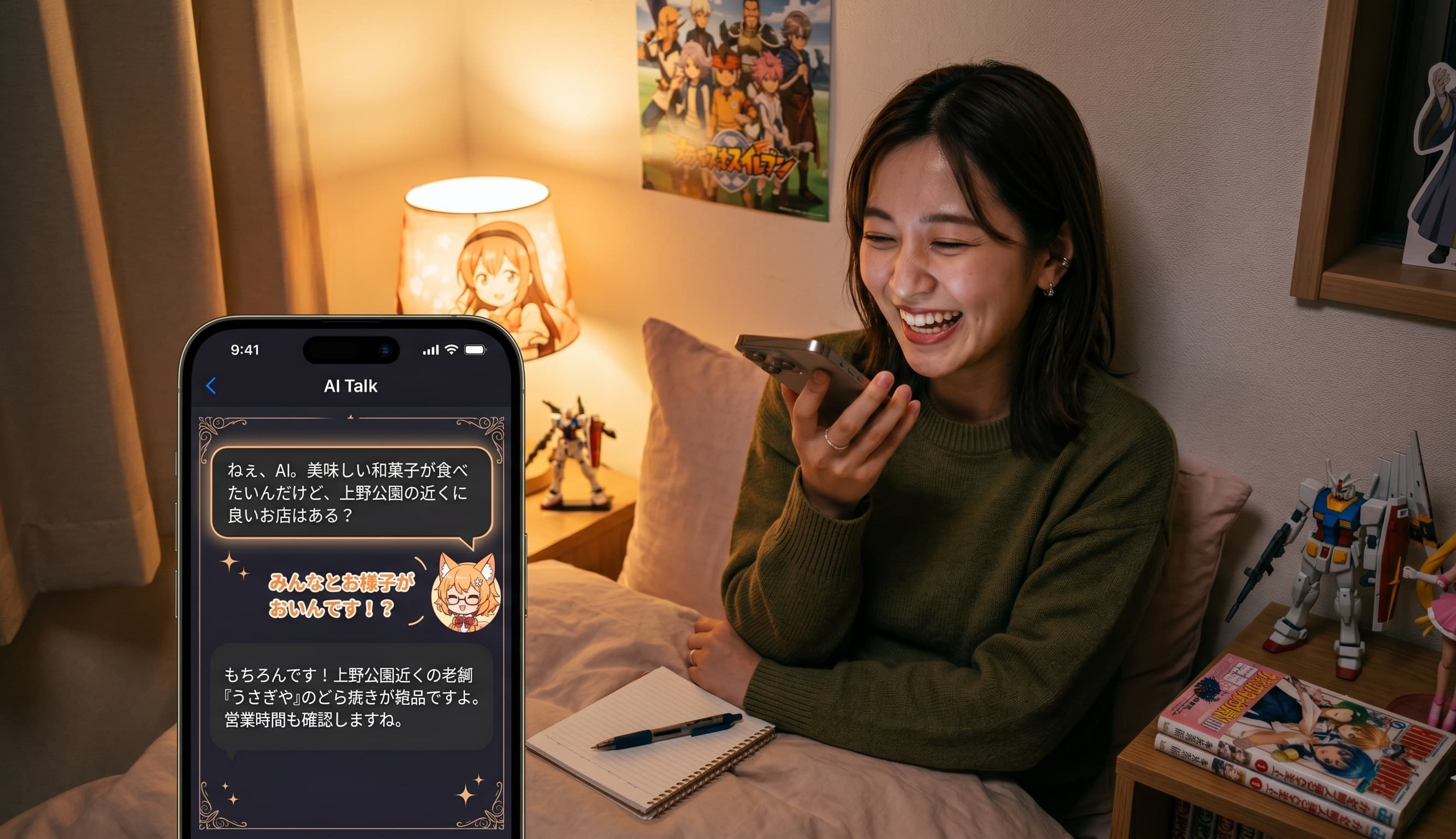 AIキャラクターとの音声会話アプリ開発